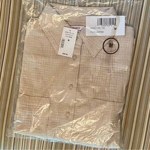 Ricki’s gauze button down long sleeve shirt. Classic fit. NWT.